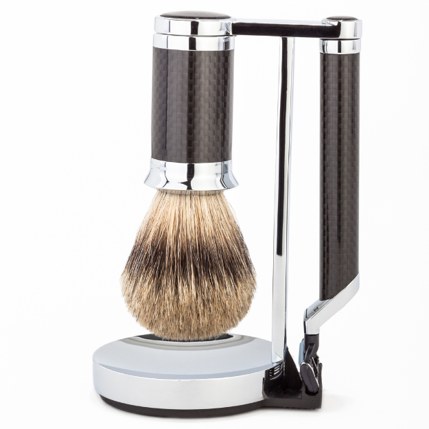 Carbon Fiber Shave Set